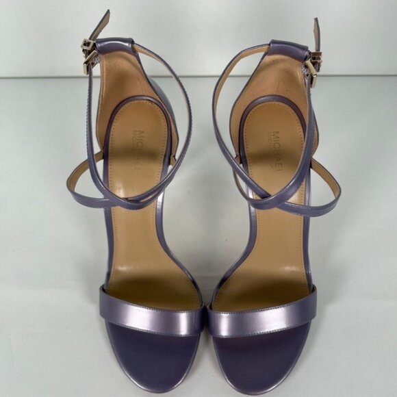 NWB MICHAEL KORS‎ ANTONIA SANDAL PEARLIZED Orched Heel Sandal 40SOATHA1W Sz 9M - Picture 2 of 15